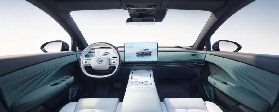 Nissan N7 2026 - Sedan elétrico já roda em testes no Brasil 4 nissan n7 2026