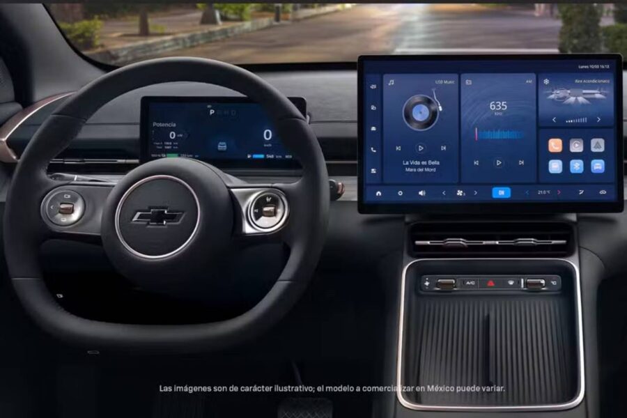 Nova Chevrolet Captiva 2026 ganha versão plugin híbrida na Argentina antes de vir ao Brasil 3 nova chevrolet captiva phev interior