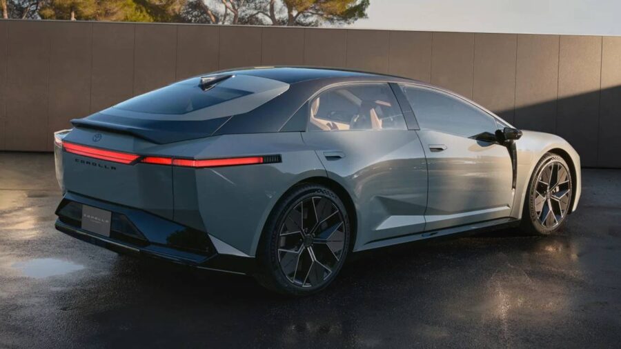 Novo Toyota Corolla 2027 - É apresentado como conceito e impressiona pelo visual 12 traseira novo corolla 2027