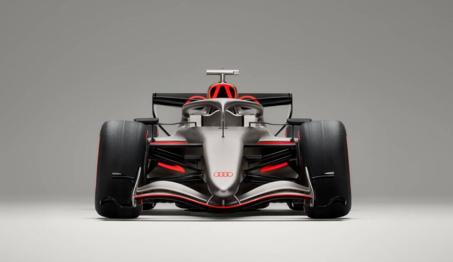 Audi R26 - Conheça o carro da Audi na F1 que Bortoleto correrá em 2026 2 Audi R26 F1 / carro da Audi Fórmula 1 dianteira front view