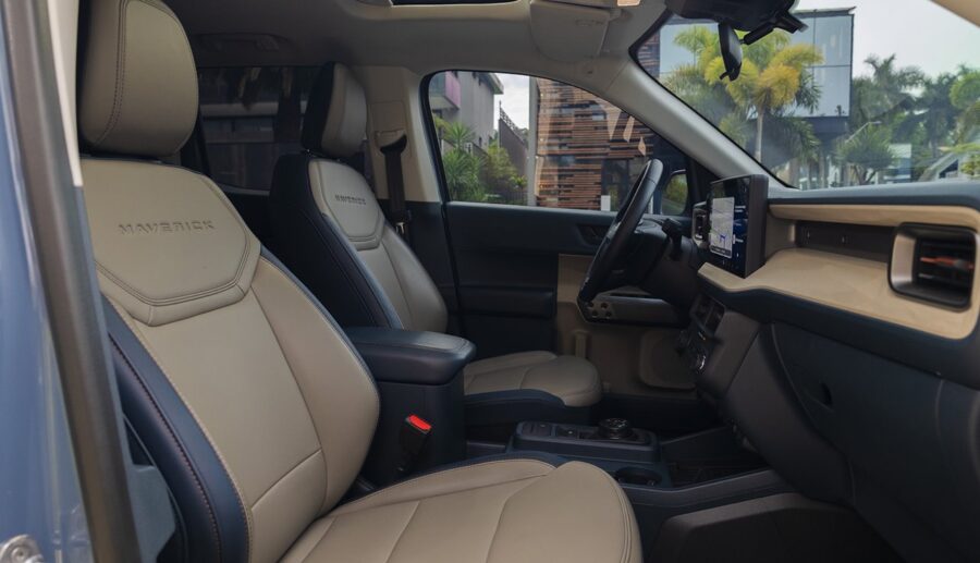 Nova Ford Maverick Hybrid 4x4 chega ao Brasil por um preço muito interessante 3 Ford Maverick Hybrid 2025 interior banco dianteiros