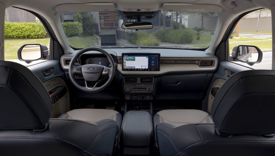 Nova Ford Maverick Hybrid 4x4 chega ao Brasil por um preço muito interessante 2 Ford Maverick Hybrid 2025 interior