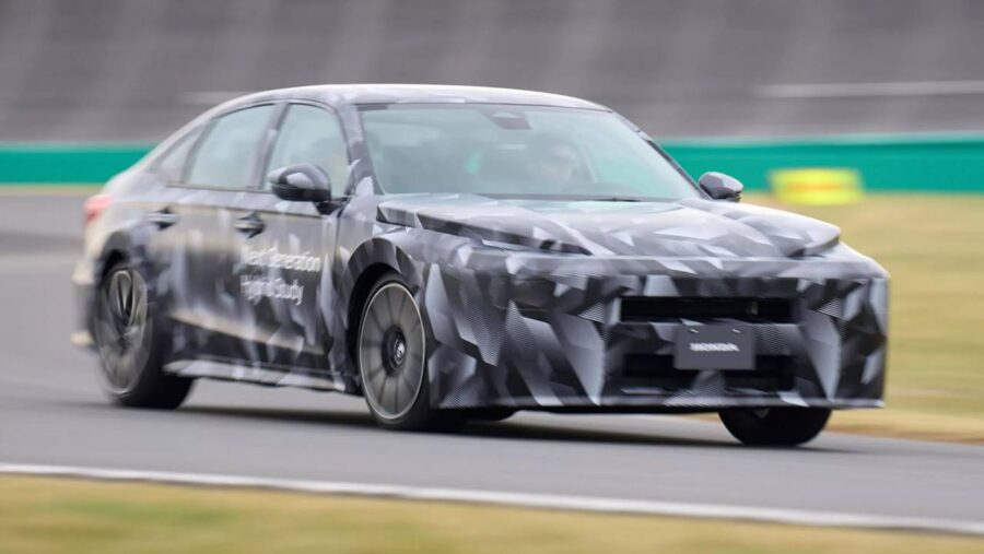 Honda revela detalhes da novas gerações do Civic, CR-V e ZR-V 1 Honda Civic 2027 protótipo
