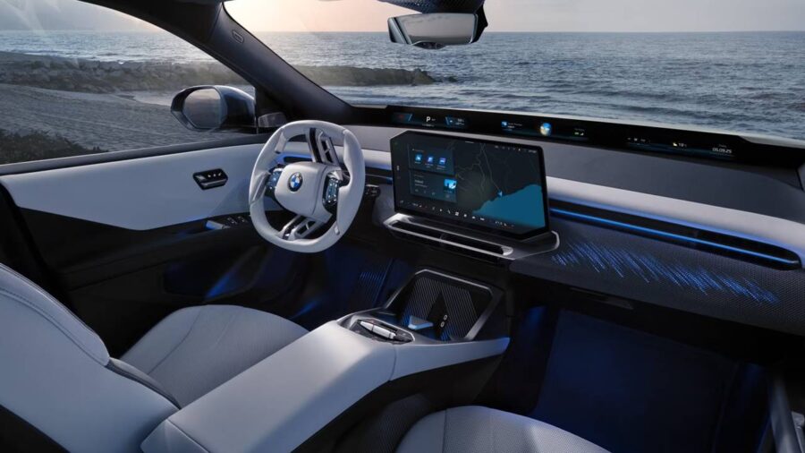 BMW X4 2027: Nova geração do X4 será totalmente elétrica e já está rodando em testes 7 interior bmw ix3 2026