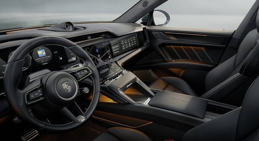 Novo Porsche Cayenne 2027 é apresentado oficialmente e agora apenas elétrico 9 interior porsche cayenne 2027