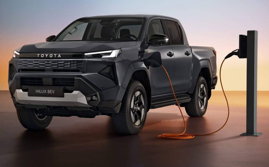 Nova Toyota Hilux 2026 é revelada oficialmente, confira em detalhes 6 toyota hilux 2027 eletrica BEV