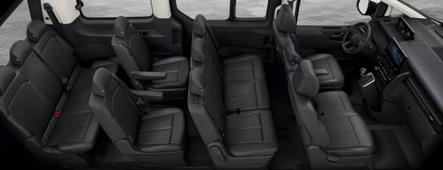 Hyundai Staria 2026: Minivan futurista tem visual atualizado e ganha motores elétricos 4 Hyundai Staria interior bancos