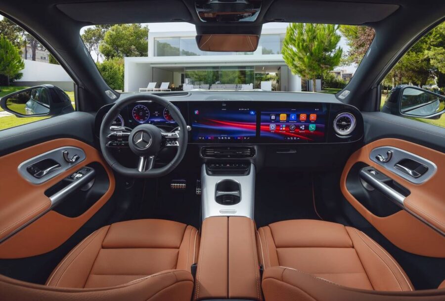 Novo Mercedes GLB 2027 é apresentado com visual polêmico e motor elétrico 3 Mercedes GLB 2026 interior