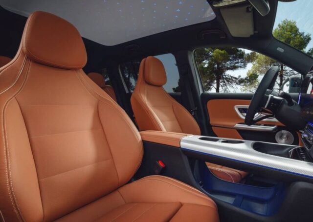 Mercedes GLB 2026 2027 interior banco dianteiro