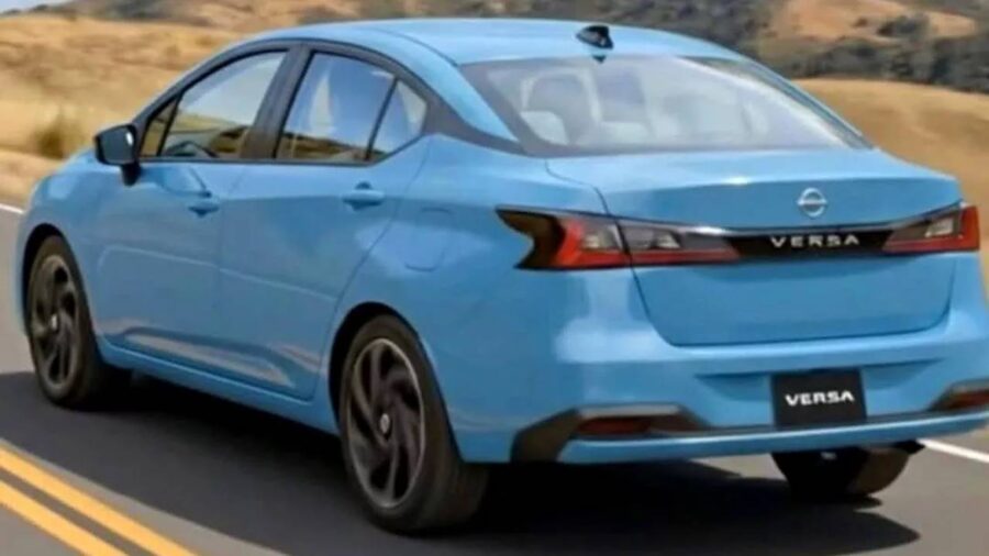 Novo Nissan Versa 2027 tem imagens vazadas e visual deve dividir opiniões 4 Nissan Versa 2027 traseira