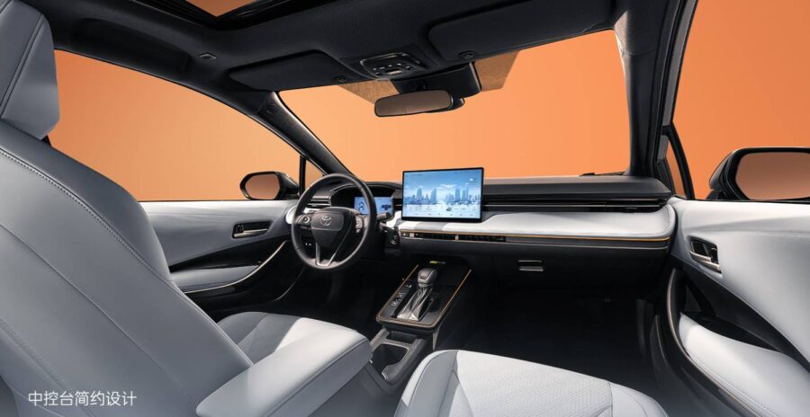 Novo Toyota Corolla 2026 chega com visual e interior atualizado na China 2 Novo Toyota Corolla 2026 interior