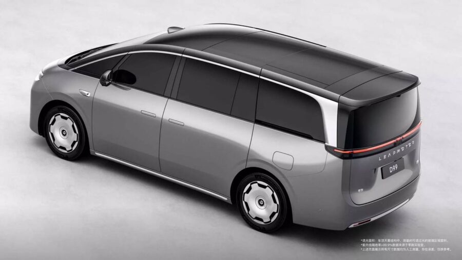 Leapmotor D99 - Nova minivan de luxo impressiona e pode vir ao Brasil 2 Leapmotor D99 traseira