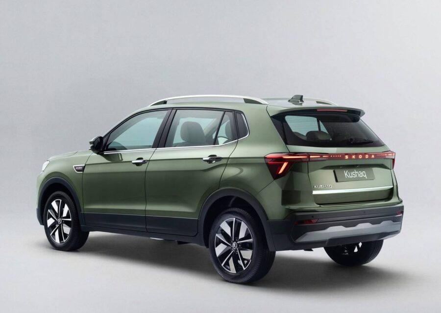 Škoda Kushaq 2027 - Primo do VW T-Cross recebeu atualizações 1 Skoda Kushaq 2027 traseira