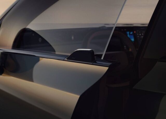 Volvo EX60 detalhe maçaneta