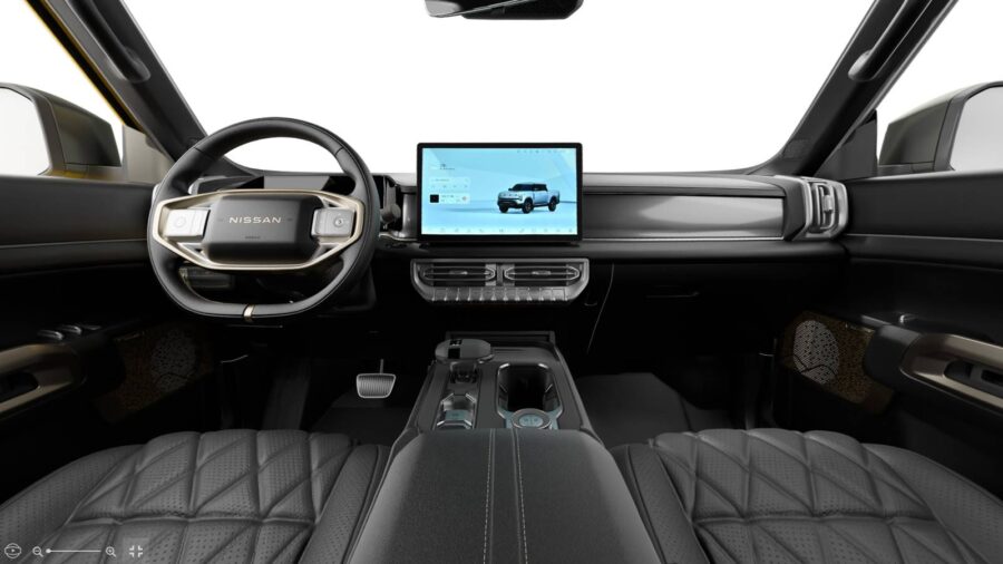 Nova Nissan Frontier PHEV híbrida já está no Brasil 5 Interior Nissan Frontier Pro PHEV