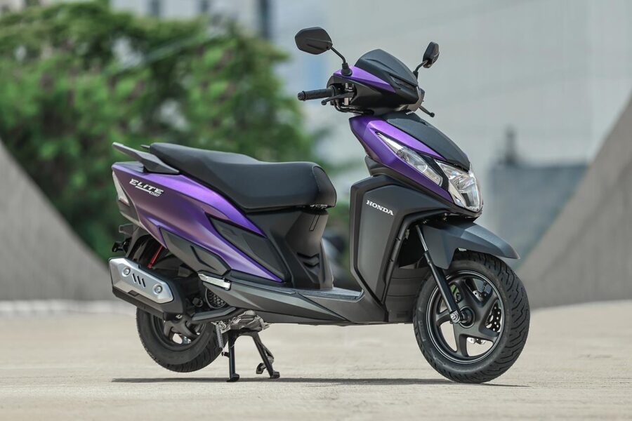 Honda Elite 125 2027: Chega por R$ 14.300, confira o que mudou 1 Honda Elite 2027 roxa