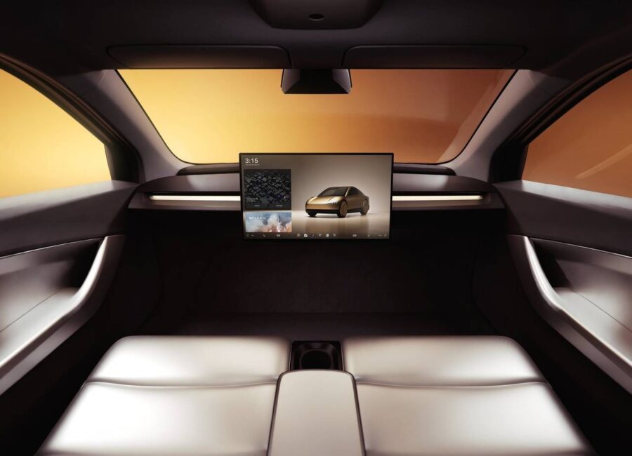 Tesla Cybercab é flagrado pela primeira vez em sua versão de produção, e pode ter volante 3 Tesla Cybercab interior