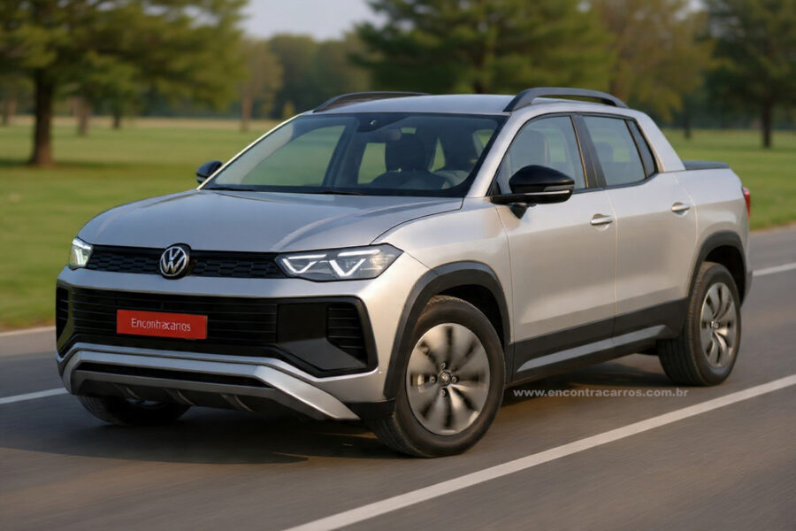 VW Tukan - Nova picape é flagrada e revela seu tamanho, confira os motores e expectativa de preços 7 Volkswagen Tukan projeção
