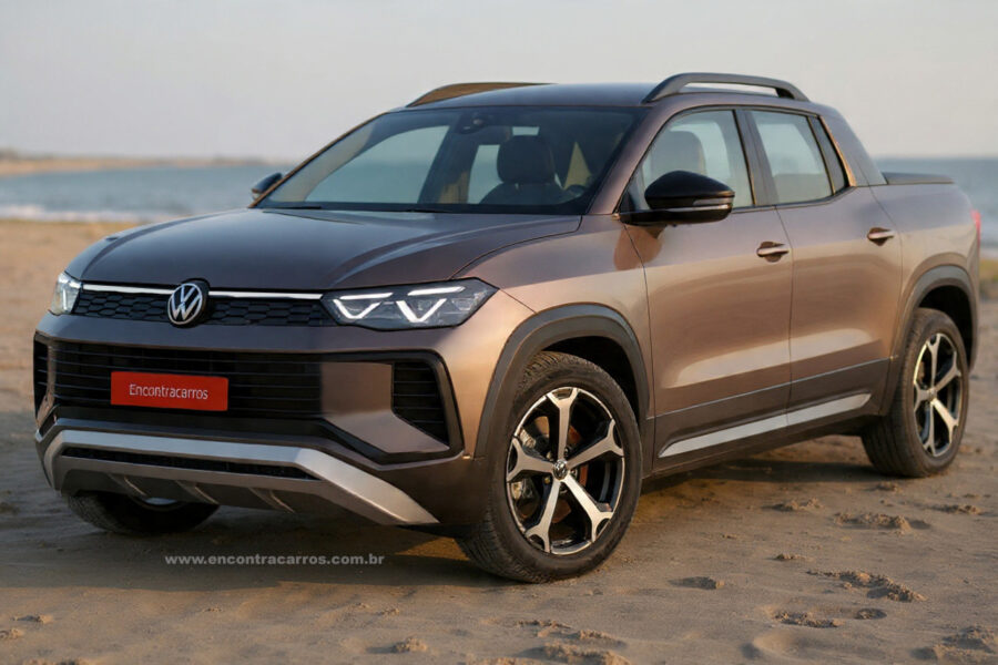VW Tukan - Nova picape é flagrada e revela seu tamanho, confira os motores e expectativa de preços 2 Volkswagen Tukan