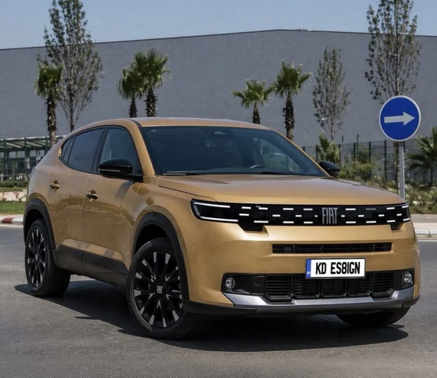 Novo Fiat Fastback 2027 é flagrado sem camuflagem e será apresentado em breve na Europa 1 Fiat Fastback 2027 projeção KDesign AG