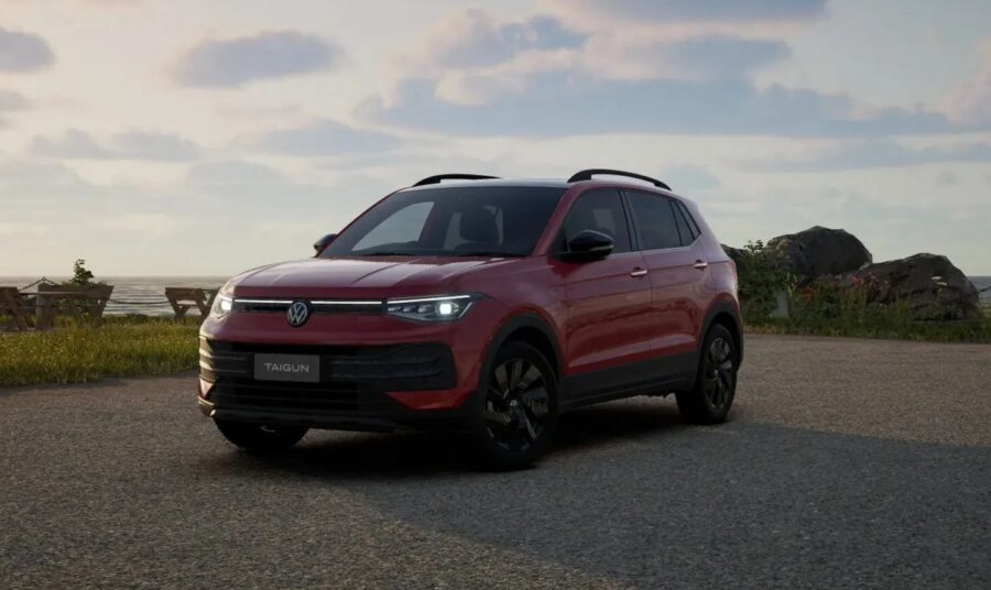 VW T-Cross 2027 (Taigun 2027) reestilizado é mostrado na Índia 1 VW Taigun 2027 / VW T-Cross 2027