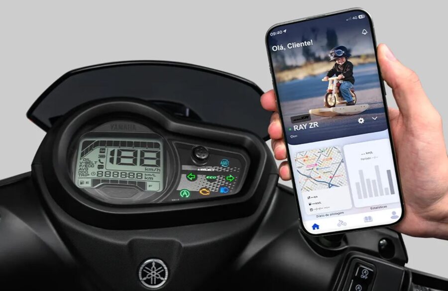 Yamaha ZR Hybrid chega por R$ 13.990. Conheça em detalhes 3 Yamaha ZR Hybrid painel digital