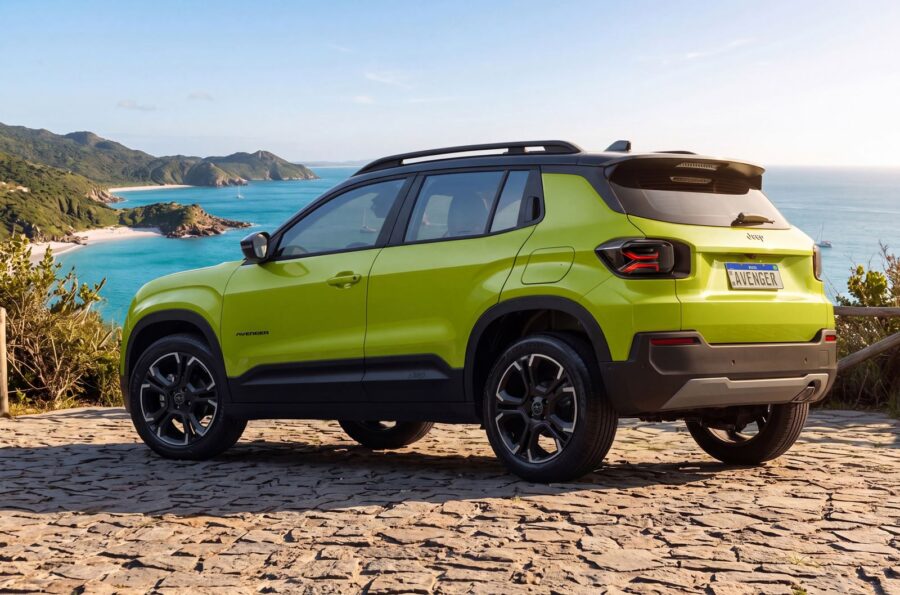 Novo Jeep Avenger 2027 brasileiro tem design exclusivo confira 4 Jeep Avenger 2027 traseira