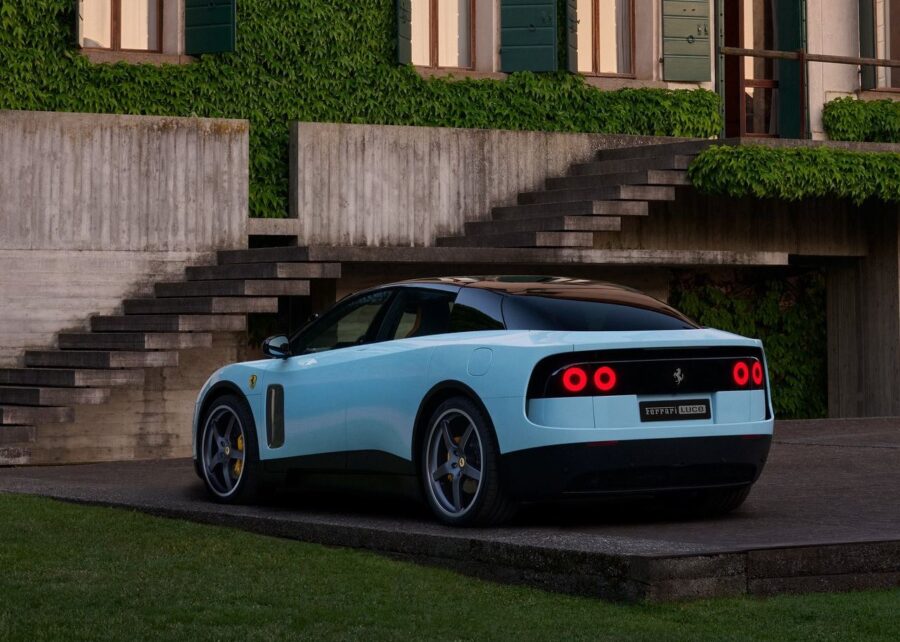 Ferrari Luce - O primeiro carro 100% elétrico da marca causa polêmica pelo visual 2 Ferrari Luce traseira