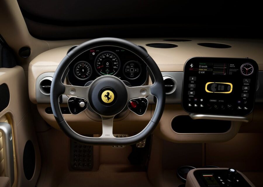 Ferrari Luce - O primeiro carro 100% elétrico da marca causa polêmica pelo visual 4 Ferrari Luce interior