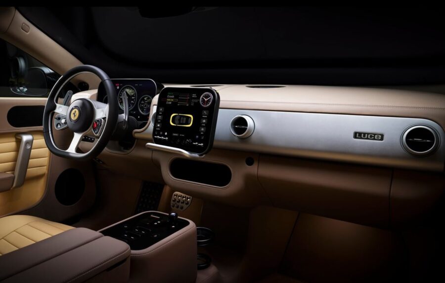 Ferrari Luce - O primeiro carro 100% elétrico da marca causa polêmica pelo visual 5 Ferrari Luce interior