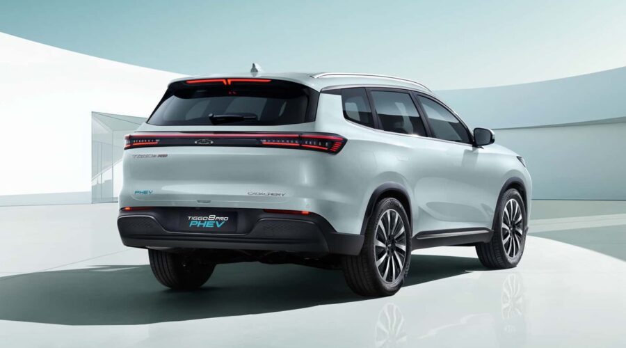 Novos Tiggo 7 e Tiggo 8 Super Hybrid 2027 chegam ao Brasil mais baratos, com recarga rápida e autonomia de 1.200 km 1 Chery Tiggo 8 PHEV 2027 híbrido plugin