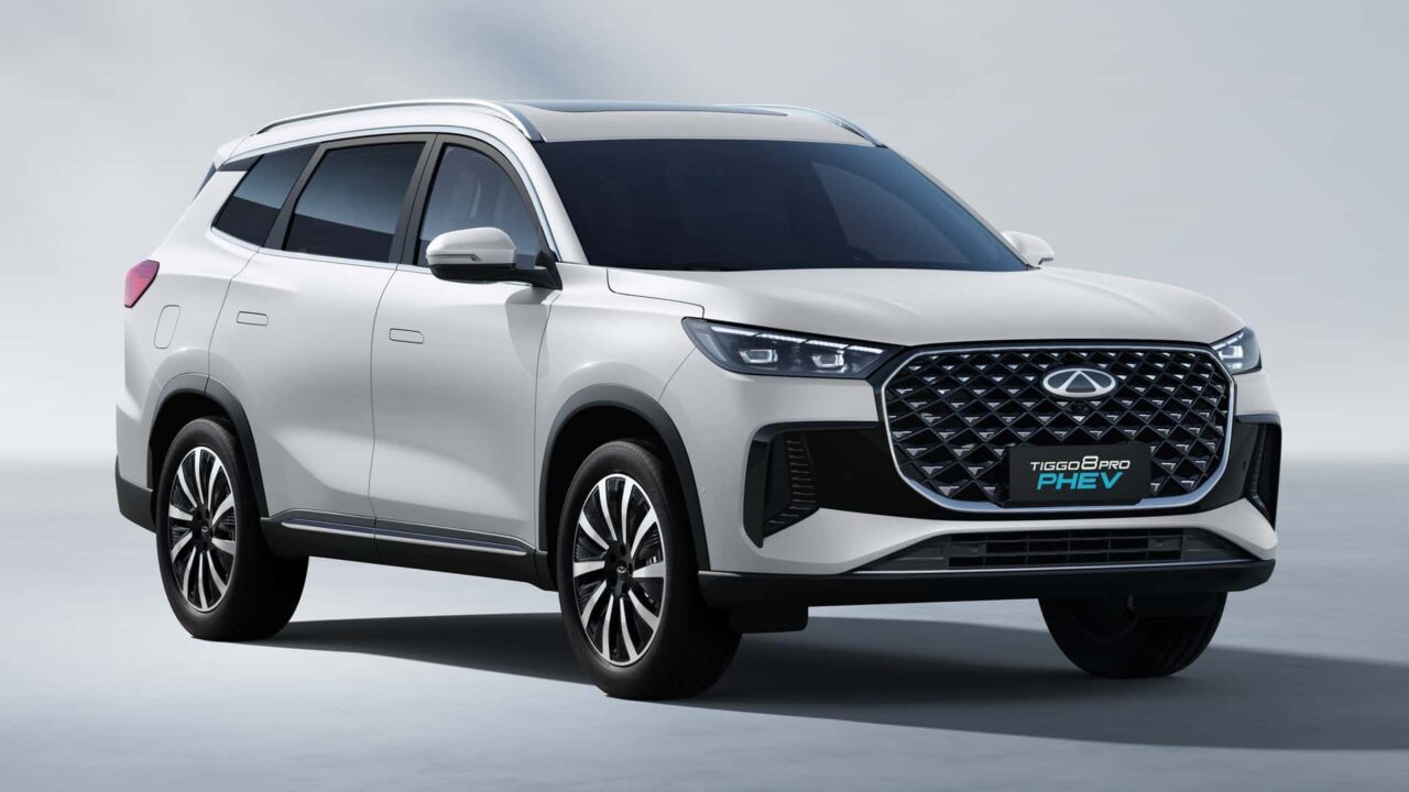 Novos Tiggo 7 e Tiggo 8 Super Hybrid 2027 chegam ao Brasil mais baratos, com recarga rápida e autonomia de 1.200 km 1 Chery Tiggo 8 PHEV 2027 híbrido plugin