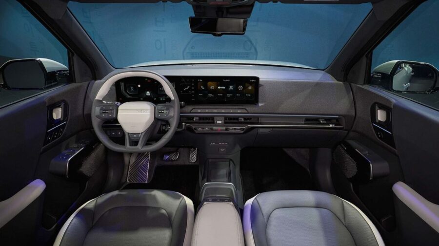 Novo Kia Sportage 2027 - Nova geração é flagrada na Coreia 5 interior kia ev2