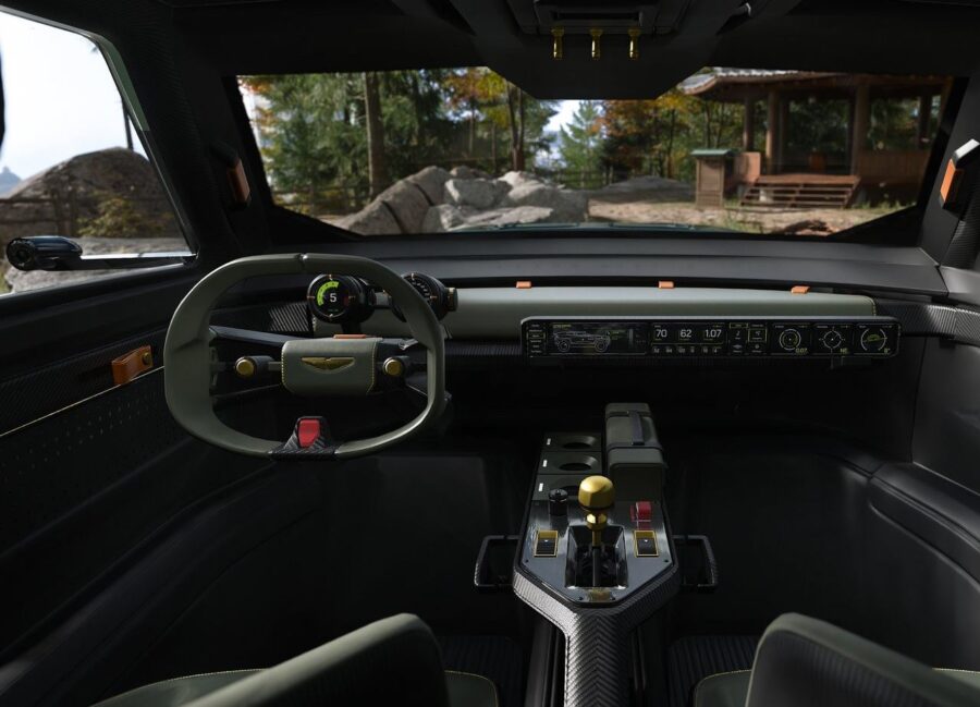 Aston Martin Dreadnought Concept - Off-road extremo criado para o Call of Duty Modern Warfare 4 3 Aston Martin Dreadnought interior
