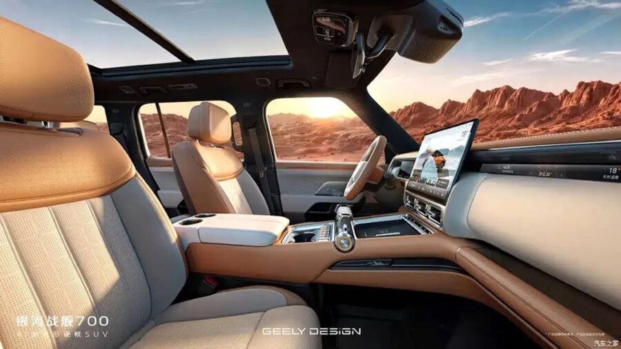 Geely Galaxy Cruiser 700 - Novo SUV 4x4 híbrido tem 1113 cv de potência 5 Geely Galaxy Cruiser 700 interior