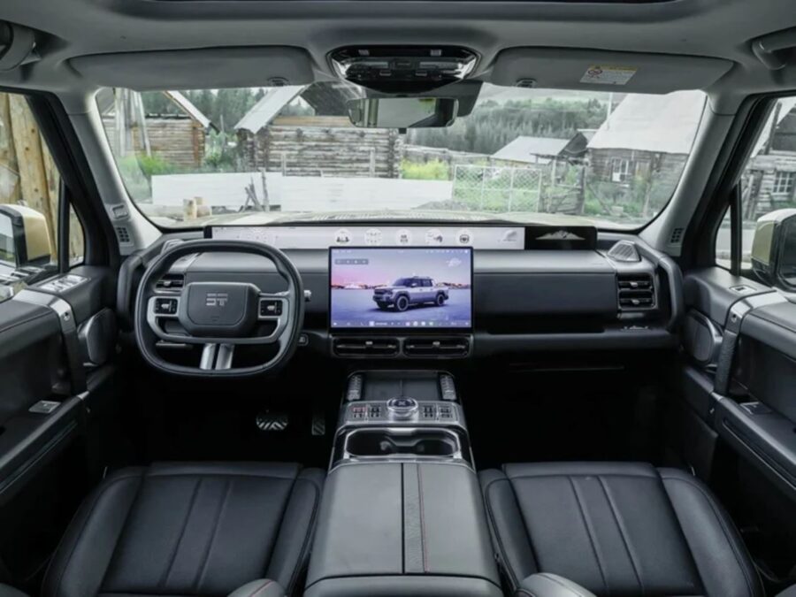 Jetour F700 - Conheça a nova picape híbrida plugin do grupo Chery 3 Jetour F700 interior