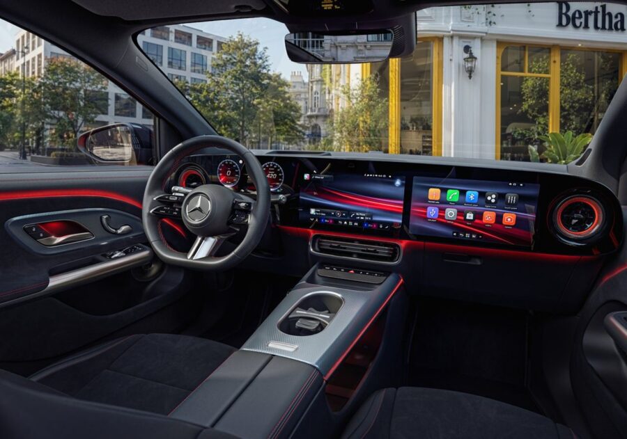 Novo Mercedes GLA 2027 é apresentado, traz tudo novo e tem motor elétrico 3 Mercedes GLA 2027 interior banco traseiro