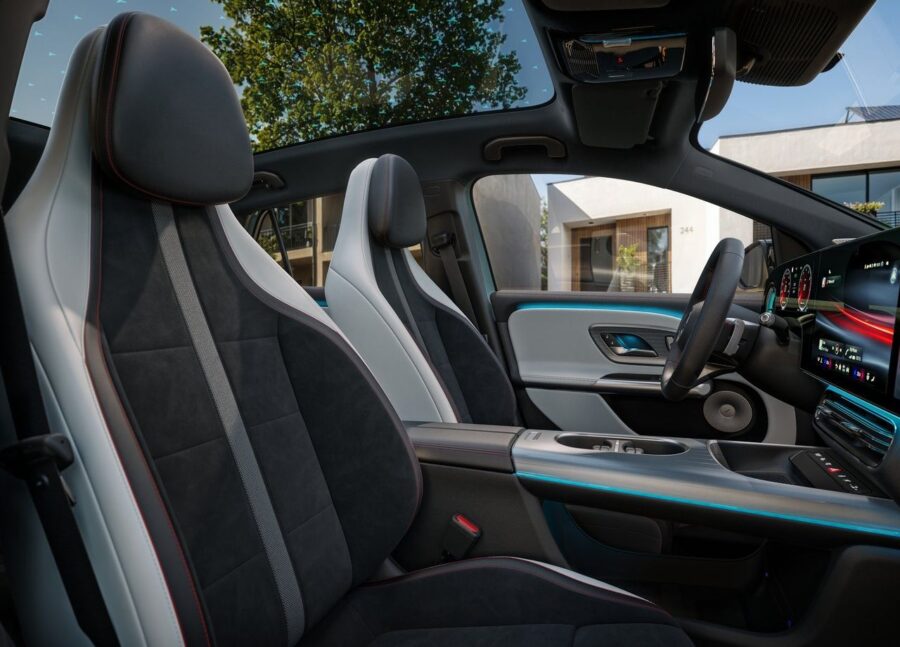 Novo Mercedes GLA 2027 é apresentado, traz tudo novo e tem motor elétrico 4 Mercedes GLA 2027 interior banco traseiro