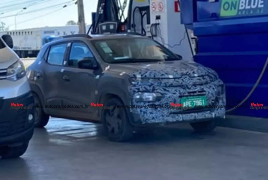 Novo Renault Kwid 2027 é flagrado e terá visual atualizado 2 Novo Renault Kwid 2027