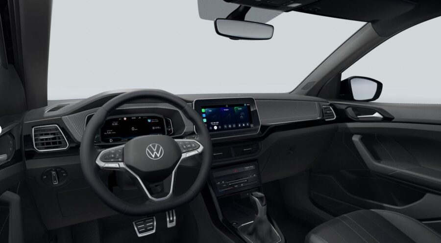 VW T-Cross 2027 tem novo câmbio automático de 8 marchas, confira os preços 2 VW T-Cross Highline 2027 interior painel