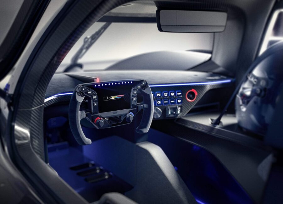 Cadillac V-One: A versão "civil" do carro de Le Mans com 830 cv de potência, marca estuda se irá produzi-lo em série 3 Cadillac V One Concept interior