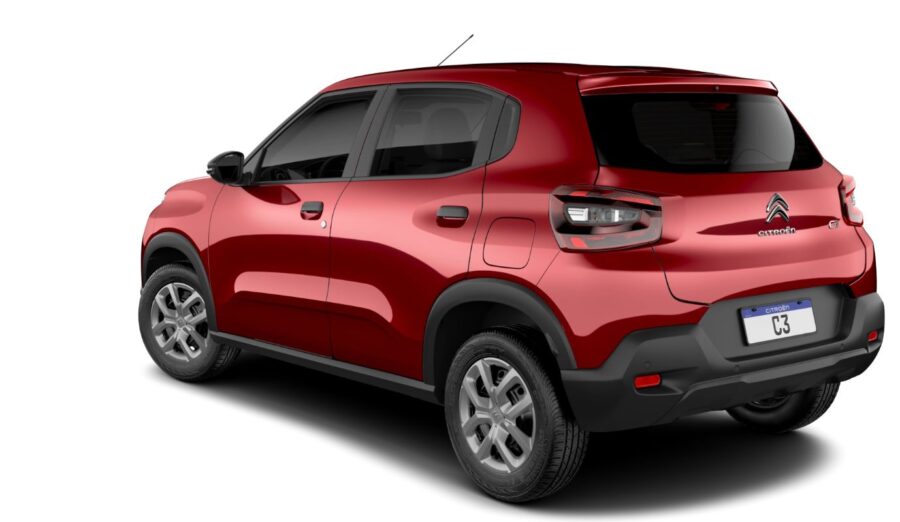 Citroën C3 2027 chega por R$ 77.990 e é o carro mais barato do Brasil. Confira as novidades 5 Citroen C3 Live GO 2027 traseira