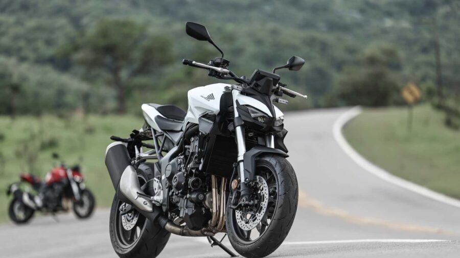 Honda CB1000 Hornet 2027: nova naked chega com motor de 147 cv e visual agressivo 5 Honda CB 1000 Hornet branca