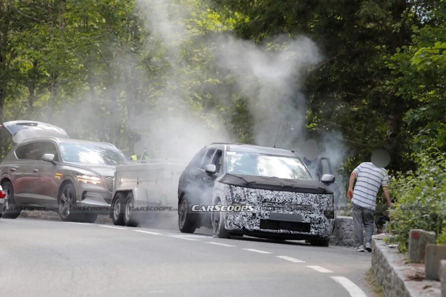 Protótipo do Novo Tucson 2027 pega fogo durante testes 1 Novo Hyundai Tucson 2027 protótipo pega fogo na Áustria