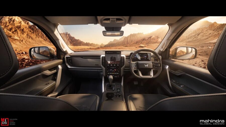 Mahindra Scorpio Lifestyler: nova picape global da marca indiana estreia em 2027 para enfrentar Hilux e Ranger e pode vir ao Brasil 3 Mahindra Scorpio LifeStyle interior