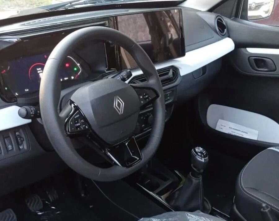 Novo Renault Kwid 2027 tem fotos vazadas, terá novo visual e interior, confira o que muda e quando chega 3 Novo Renault Kwid 2027 interior