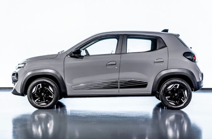 Renault Kwid 2027: novo visual, mais tecnologia com preços mais acessíveis, parte de R$ 71 mil e volta a ser o carro mais barato do Brasil 3 Renault Kwid 2027 vista lateral