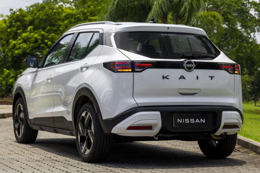 Nissan Kait 2027 chega até R$ 10 mil mais barato, confira preços, versões e equipamentos 2 Nissan Kait traseira