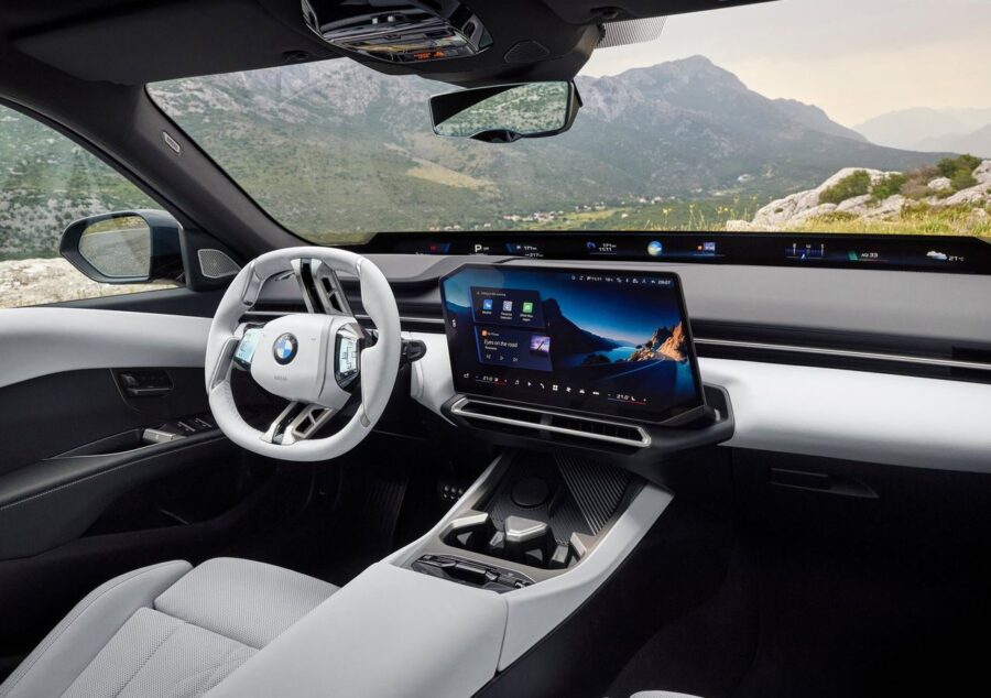 BMW revela novo Serie 3 2027 com visual inspirado no i3, motores a combustão eletrificados e versão M350 de 443 cv 4 BMW Serie 3 2027 2028 interior