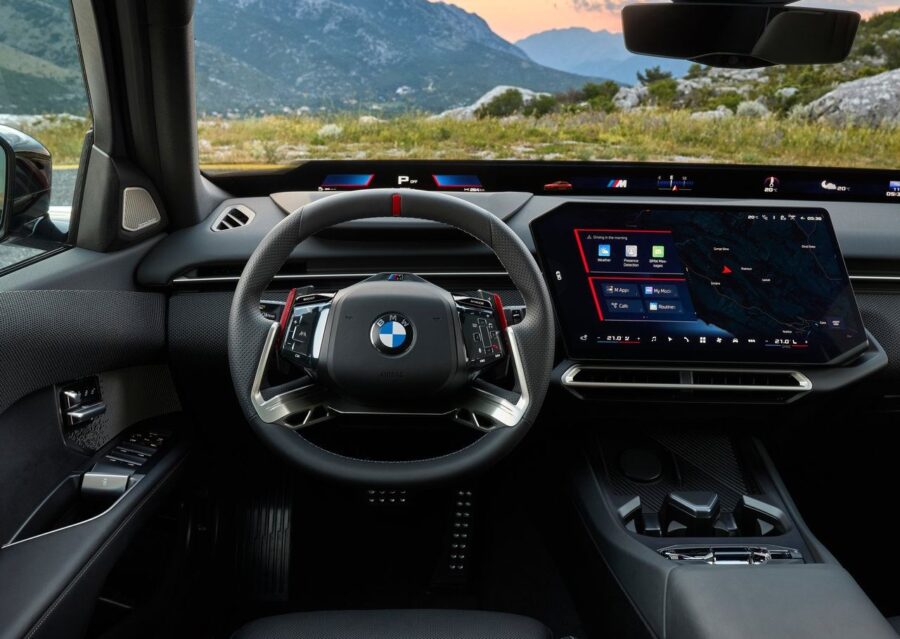 BMW revela novo Serie 3 2027 com visual inspirado no i3, motores a combustão eletrificados e versão M350 de 443 cv 5 BMW Serie 3 2027 2028 M350 xDrive interior